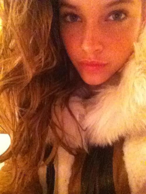 Barbara Palvin taking a selfie