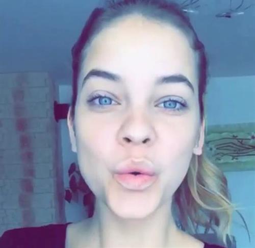 Barbara Palvin taking a selfie
