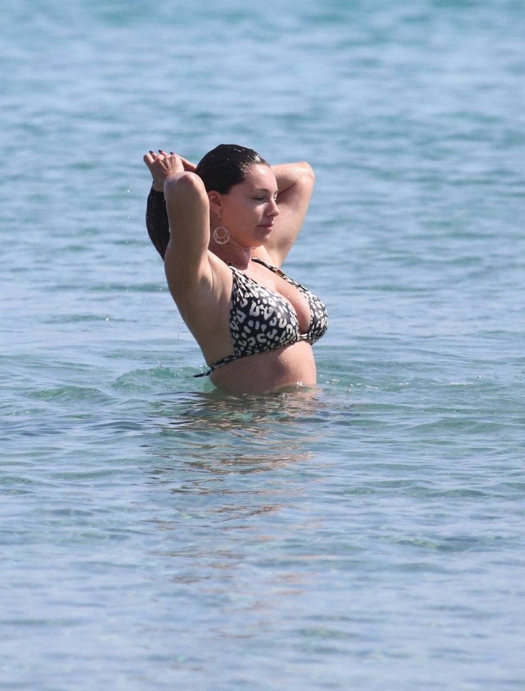 Kelly Brook in a bikini