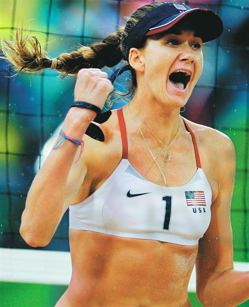 Kerri Lee Walsh-Jennings is an American professional beach volleyball player best known for playing with Misty May-Treanor in the Olympics in Athens 2004, Beijing 2008 and London 2012.

She also played in the Sydney 2000 Olympics on the U.S. women's indoor volleyball team