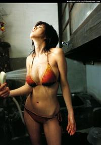 Aki Hoshino in a bikini