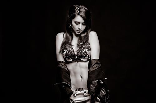 Tianna Gregory in a bikini