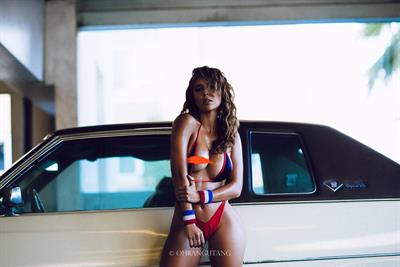 Tianna Gregory in a bikini