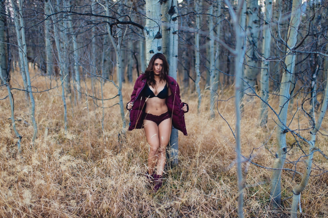 Tianna Gregory in lingerie