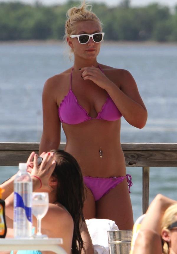 Brooke Hogan in a bikini