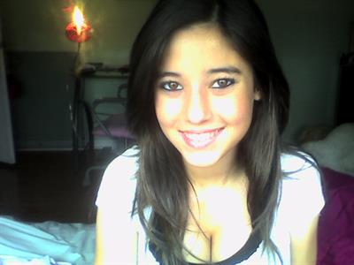 Angie Varona taking a selfie