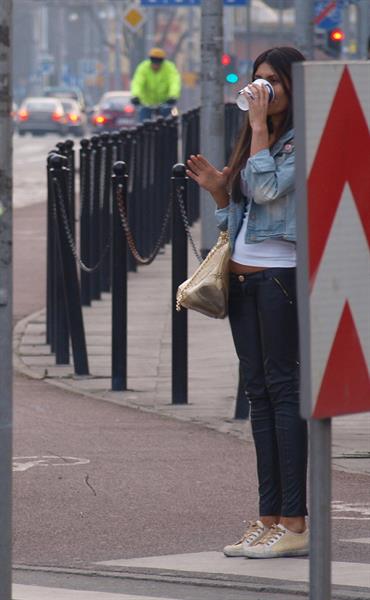 March 01 2014, LA....Actress Model Joanna Modes on the street in Hollywood on March 01, 2014 in Los Angeles, California. ....
