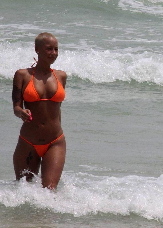 Amber Rose in a bikini