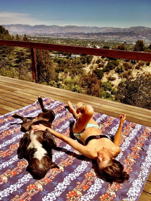 Marie Avgeropoulos in a bikini