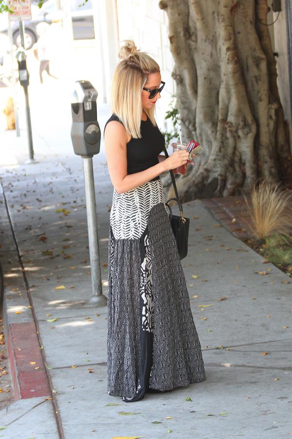 Ashley Tisdale heads to a hair salon in West Hollywood June 12, 2014