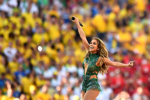 Jennifer Lopez performs during the Opening Ceremony of the 2014 FIFA World Cup Brazil June 12, 2014