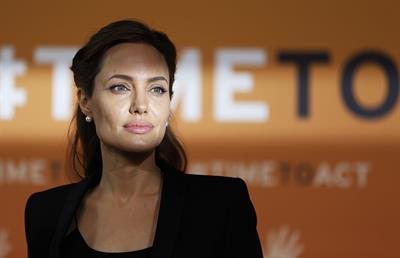 Angelina Jolie at the Global Summit To End Sexual Violence In Conflict June 12, 2014