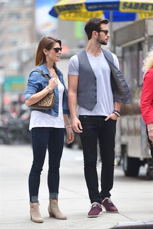Ashley Greene strolling through NYC June 11, 2014