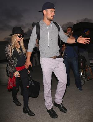 Fergie arriving at LAX, June 11, 2014