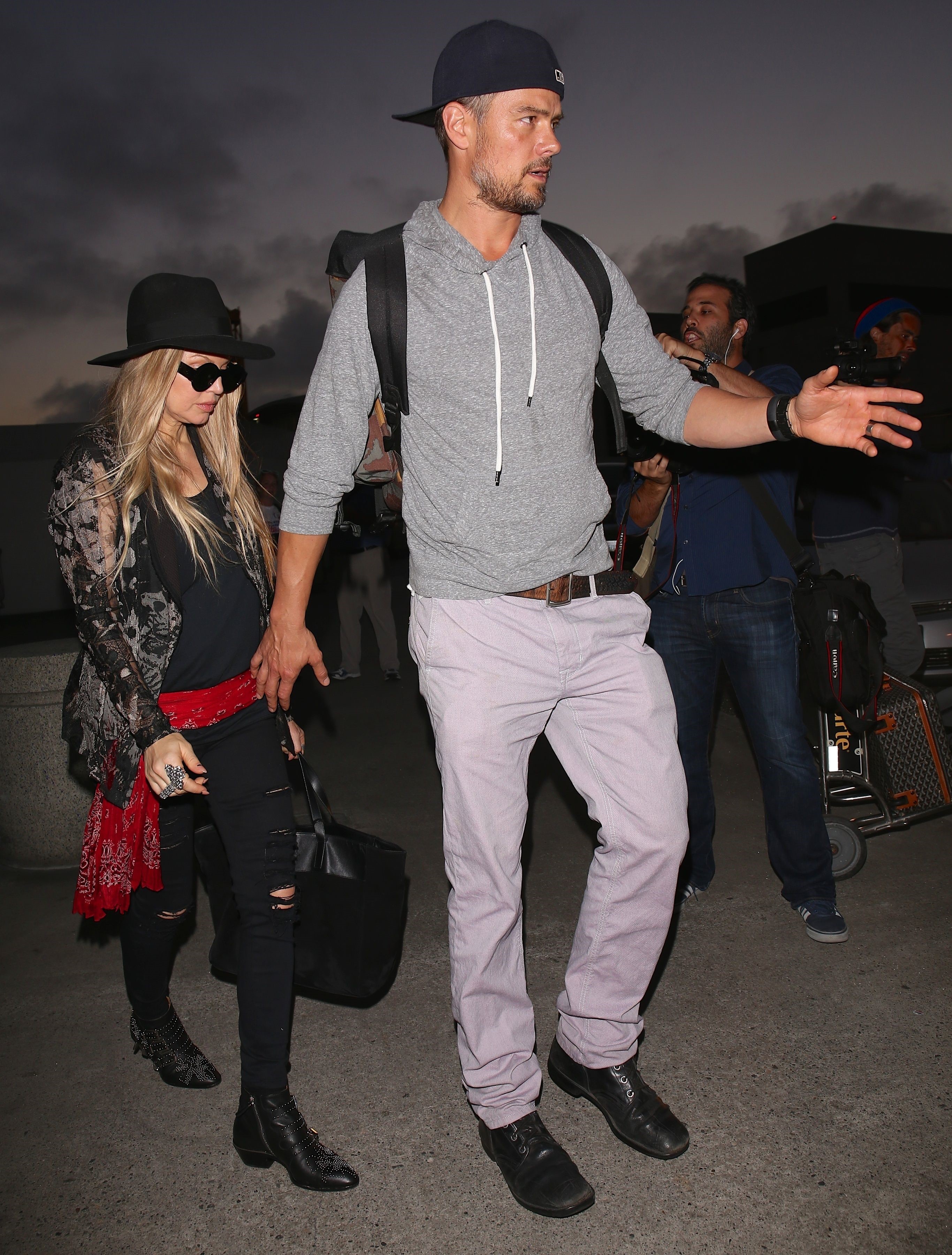 Fergie arriving at LAX, June 11, 2014