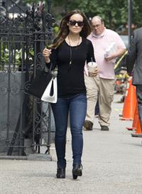 Olivia Wilde steps out with an iced coffee in NYC, June 10, 2014