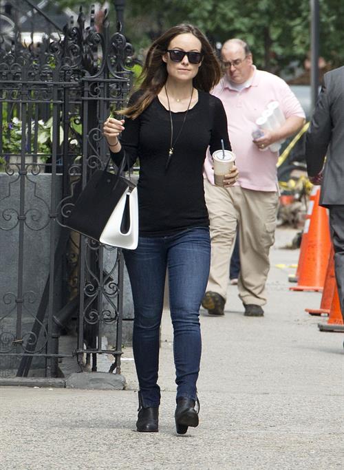 Olivia Wilde steps out with an iced coffee in NYC, June 10, 2014