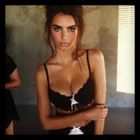 Emily Ratajkowski in lingerie