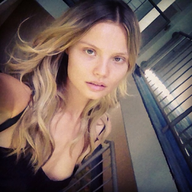 Magdalena Frackowiak taking a selfie