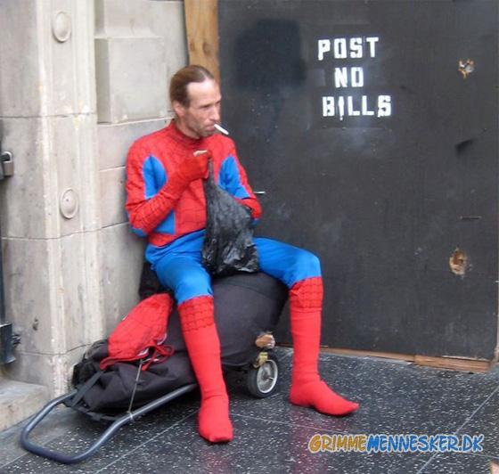 Spiderman is a smoker?