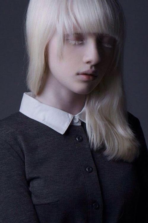 Beautiful albinos model