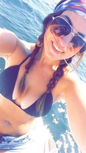 Anonymous in a bikini taking a selfie