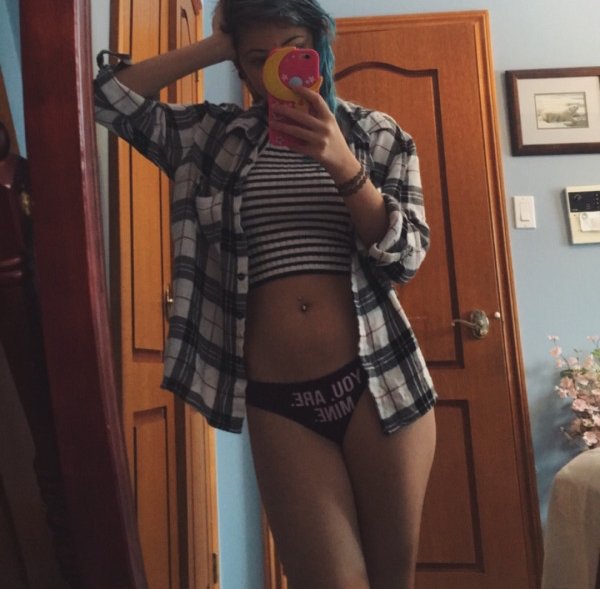 Anonymous taking a selfie