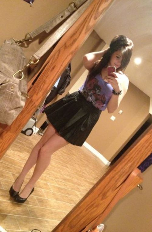 Brittany Young taking a selfie