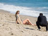 Mischa Barton in a beach photoshoot in Los Angeles