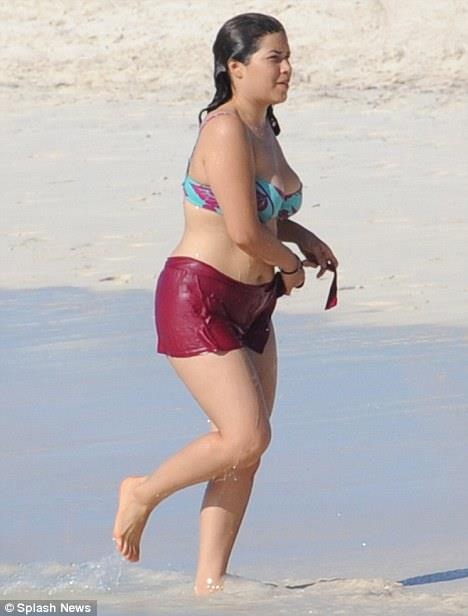 America Ferrera in a bikini