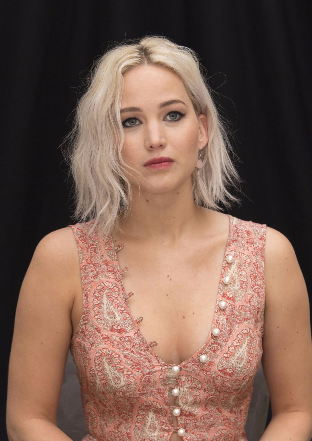 Jennifer Lawrence attending X-Men Apocalypse Press Conference in London on May 9, 2016