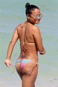 Christina Milian in a bikini - ass
