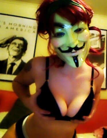 Anonymous in a bikini