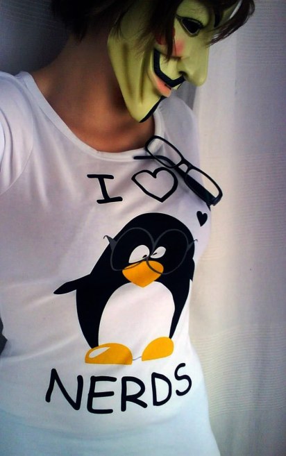 Anonymous taking a selfie