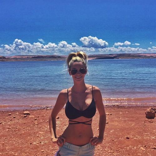 Caitlin Arnett in a bikini