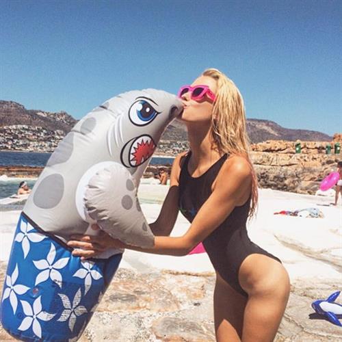 Kimberley Mens in a bikini