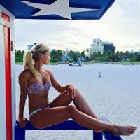 Adrienne Koleszár in a bikini