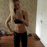 Adrienne Koleszár taking a selfie