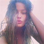 Kristina Romanova taking a selfie