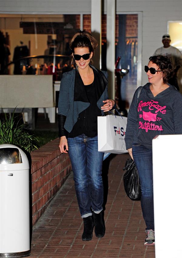 Kate Beckinsale was spotted shopping with a friend at Fred Segal in Santa Monica January 29, 2013