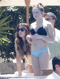 Kate Beckinsale in bikini as she fits in some sunbathing on family holiday in Mexico March 28-2013 
