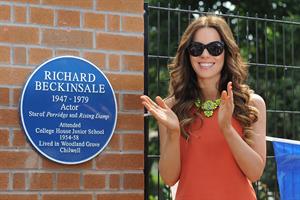 Kate Beckinsale Richard Beckinsale plaque unveiled at College House Junior School in Nottingham July 17-2013 