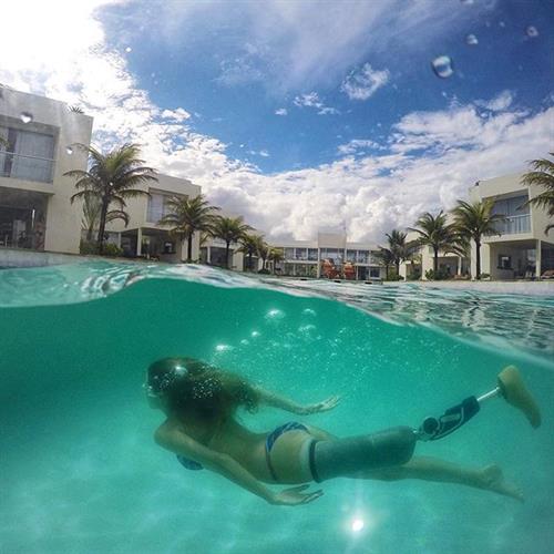 Paola Antonini in a bikini