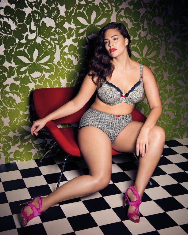 Ashley Graham in lingerie