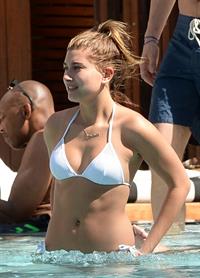 Hailey Bieber in a bikini