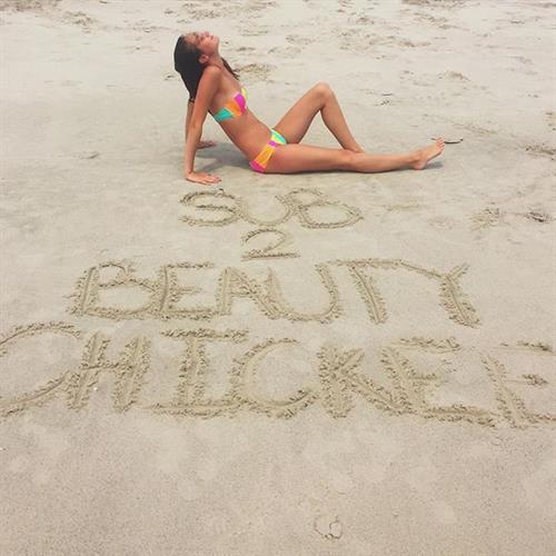 Christina Marie Harris in a bikini