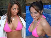 Nikki Sims in a bikini