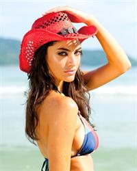 Lauren Mellor in a bikini