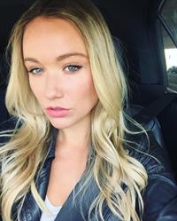 Katrina Bowden taking a selfie