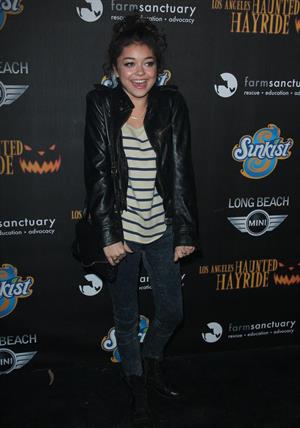 Sarah Hyland 4th annual Haunted Hayride LA 10/7/12 